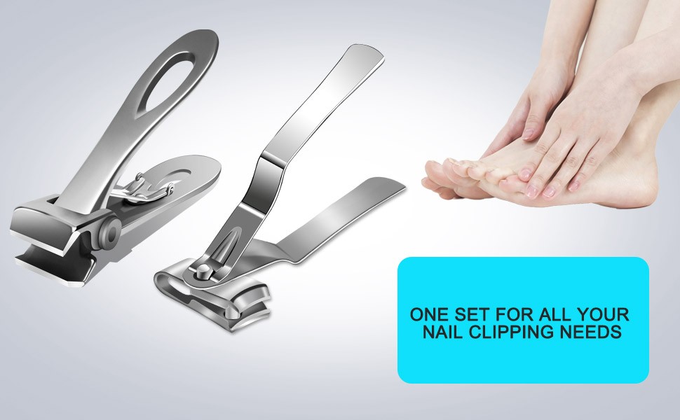 Extra Large Long Handle Toenail Clippers – 17mm Wide Jaw Opening Heavy Duty for