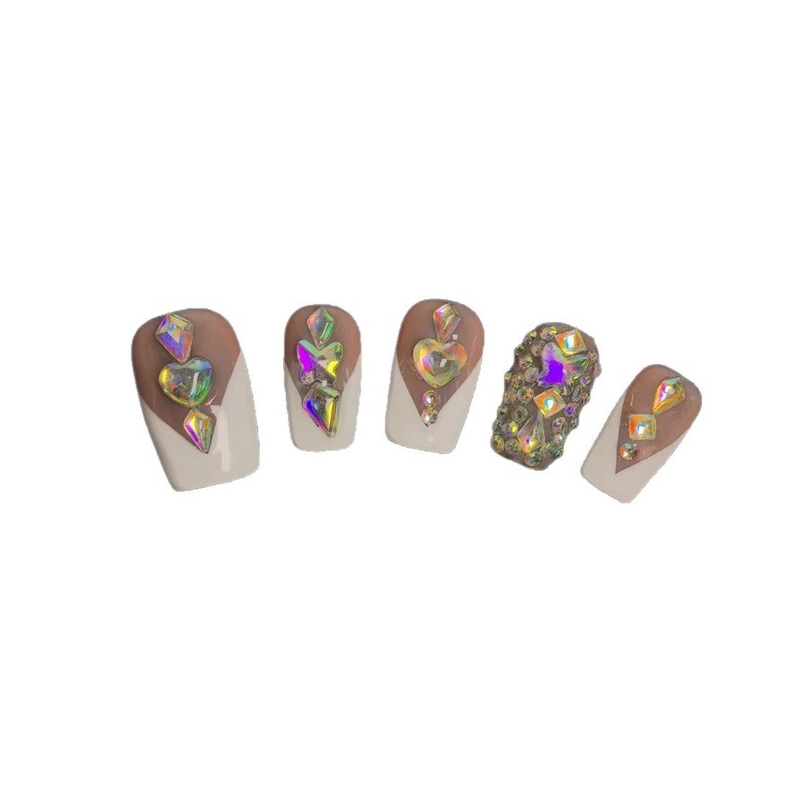 48Pcs Clearance Random Handmade Nails Box, Unique Mixed Designs, Easy Tips