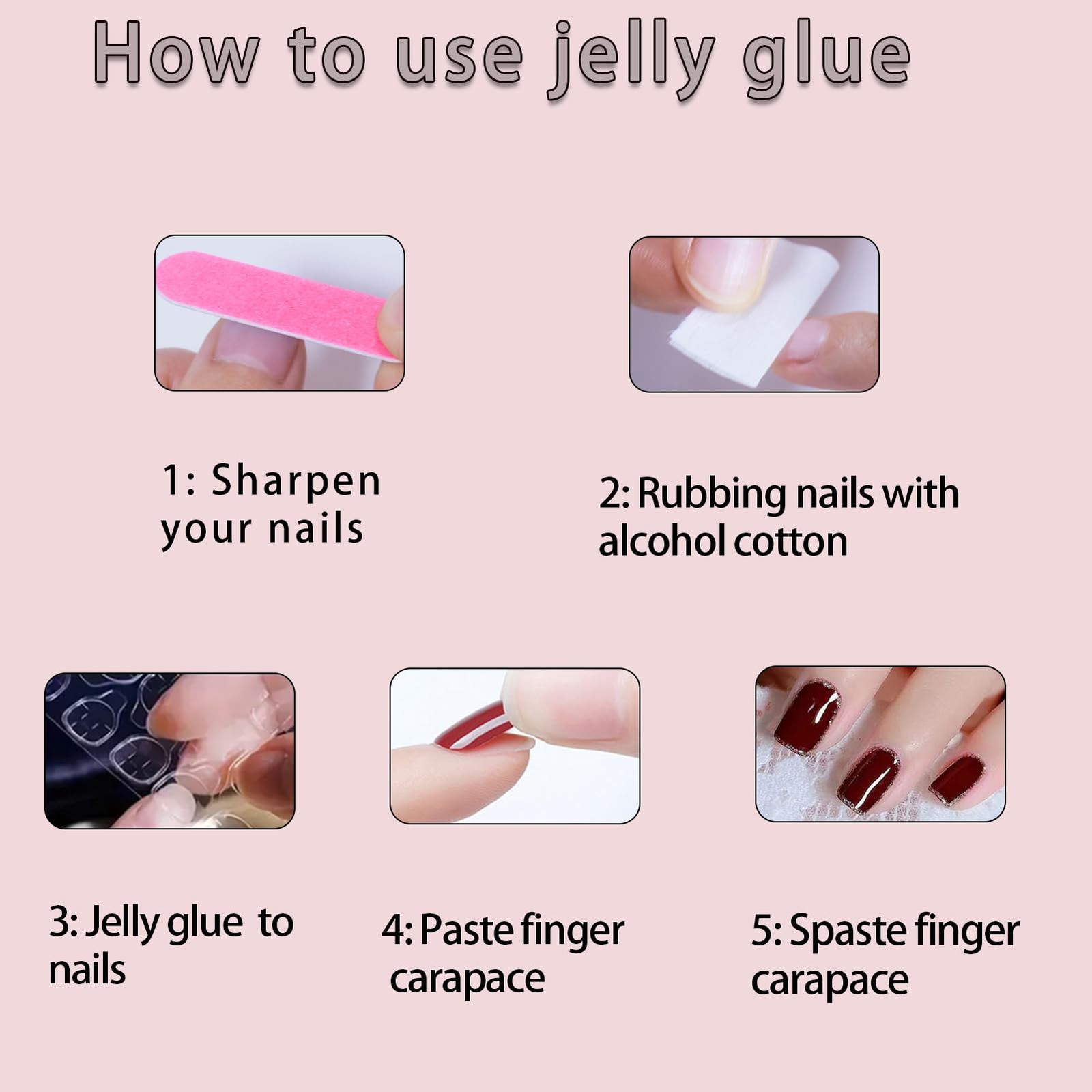 Medium Press On Nails, Acrylic Nails Press on, Medium Length Nail Press Ons F…