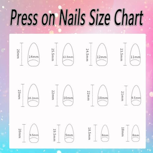 Medium Press on Nails Almond Burgundy Burgundy French Tip & Silver Glitter