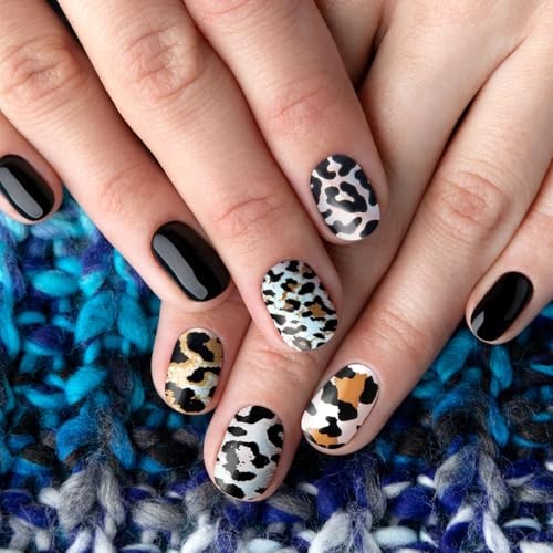 10 Pcs Print Leopard Nail Art Transfer Stickers, Leopard-print 1 (10 Sheets)