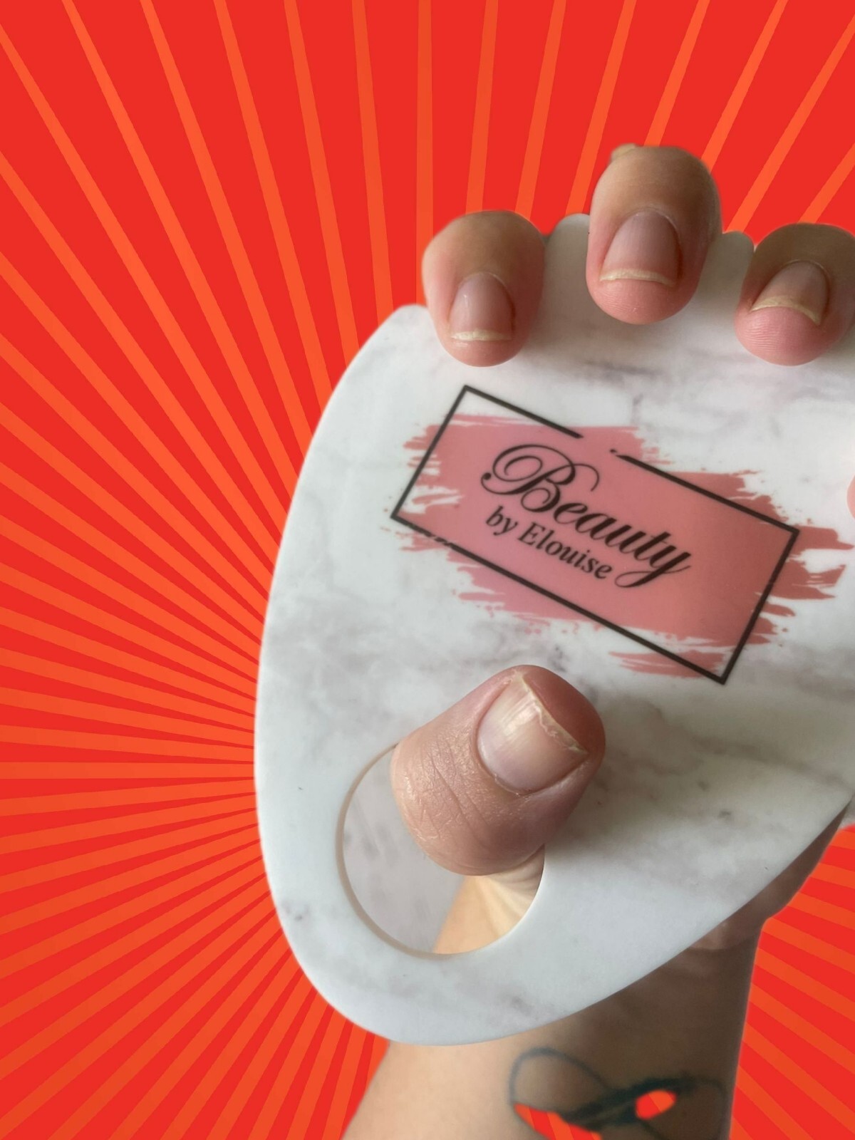 Nailfie Acrylic disk, nail photo prop Name/logo/beauty, gel, salon, gift,signage