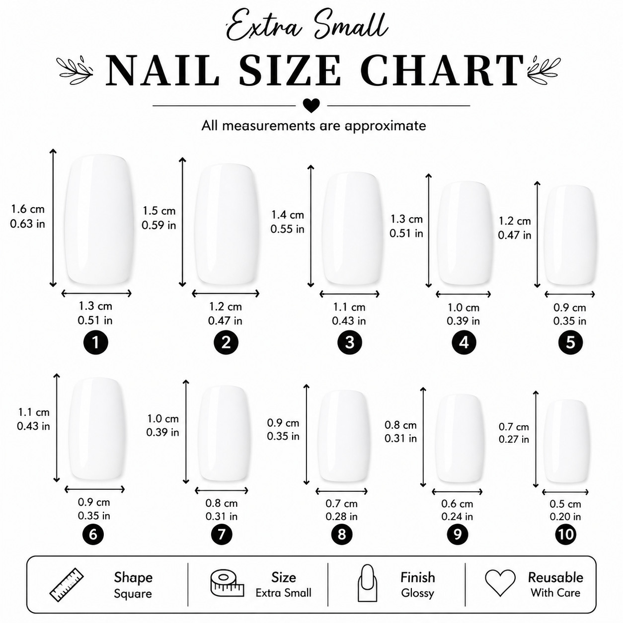 Glossy Nude Taupe Press On Nails | Square Gold Minimalist Nail Set – Extra Small