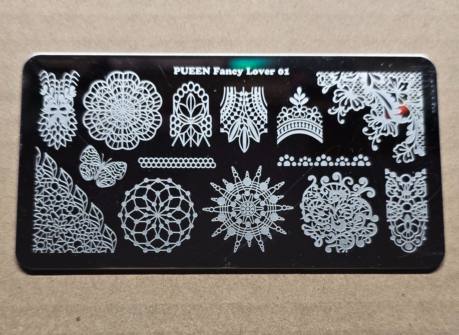 PUEEN Nail Party Marble Paradise Fairytale Nature Love Fancy Nail Stamping Plate