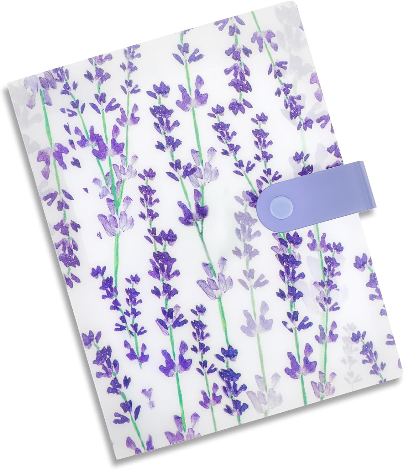 144 Slots Wisteria Flower Nail Art Artistic Stickers Storage Book Transparent