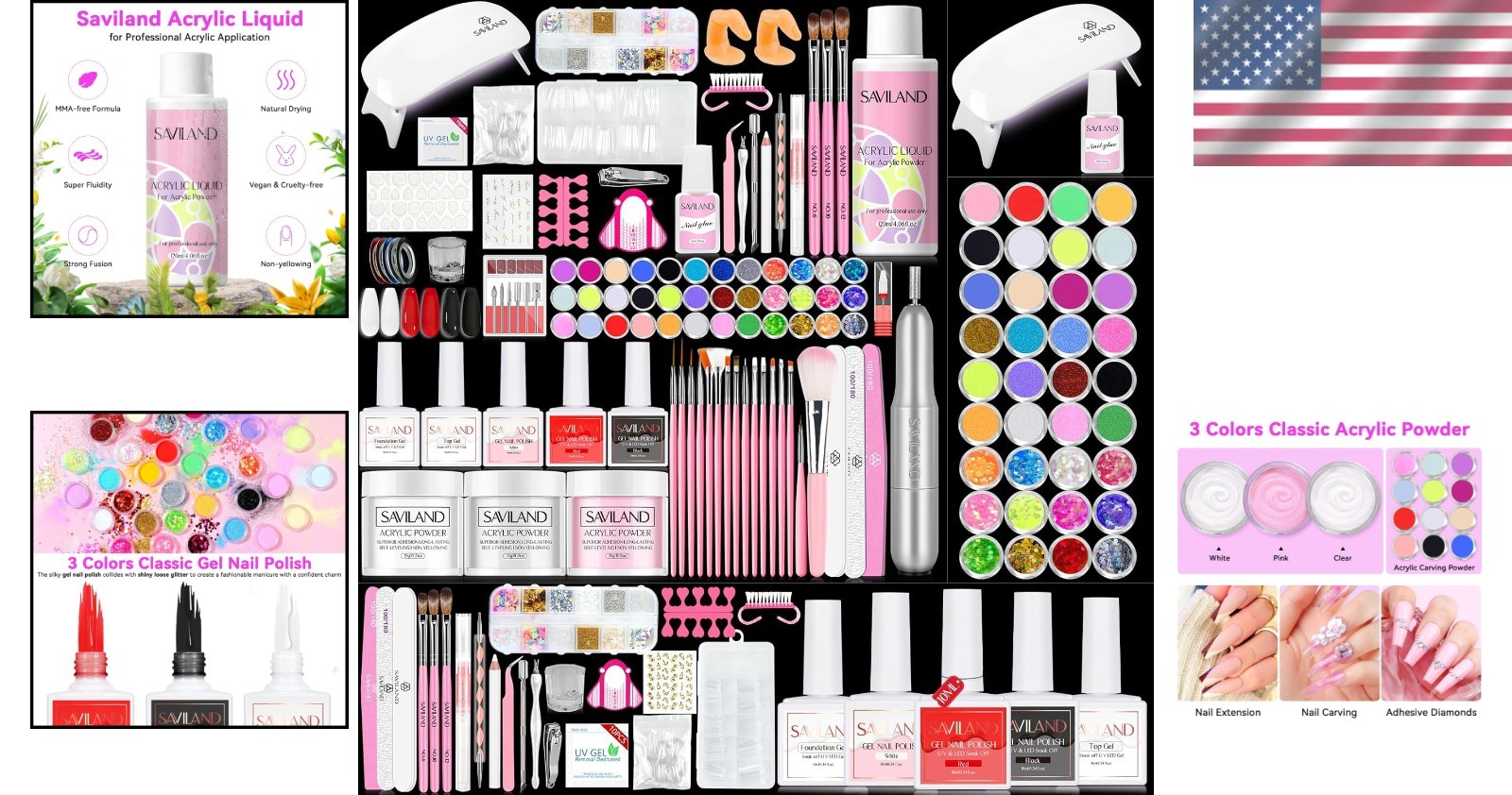 Nail Kit Set for Beginners with Practice Finger