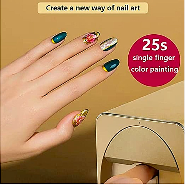 O’2Nails Nail Printer 3D App Control Nails Art Machine Nail Salon Portable Home