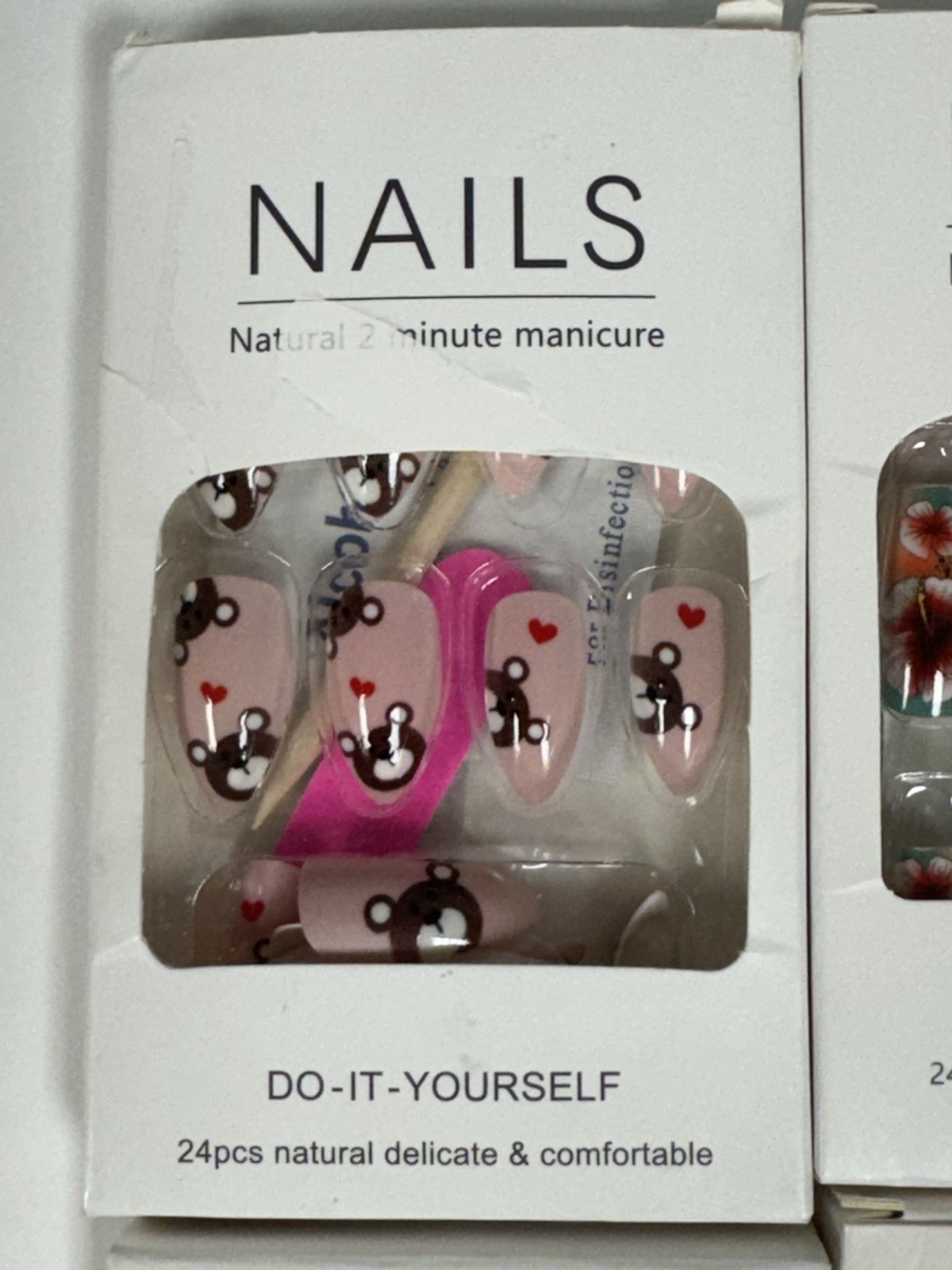 Lot Of 5 Packs Misc PRESS On Nails Press on Manicure 24 Nails ea pkg