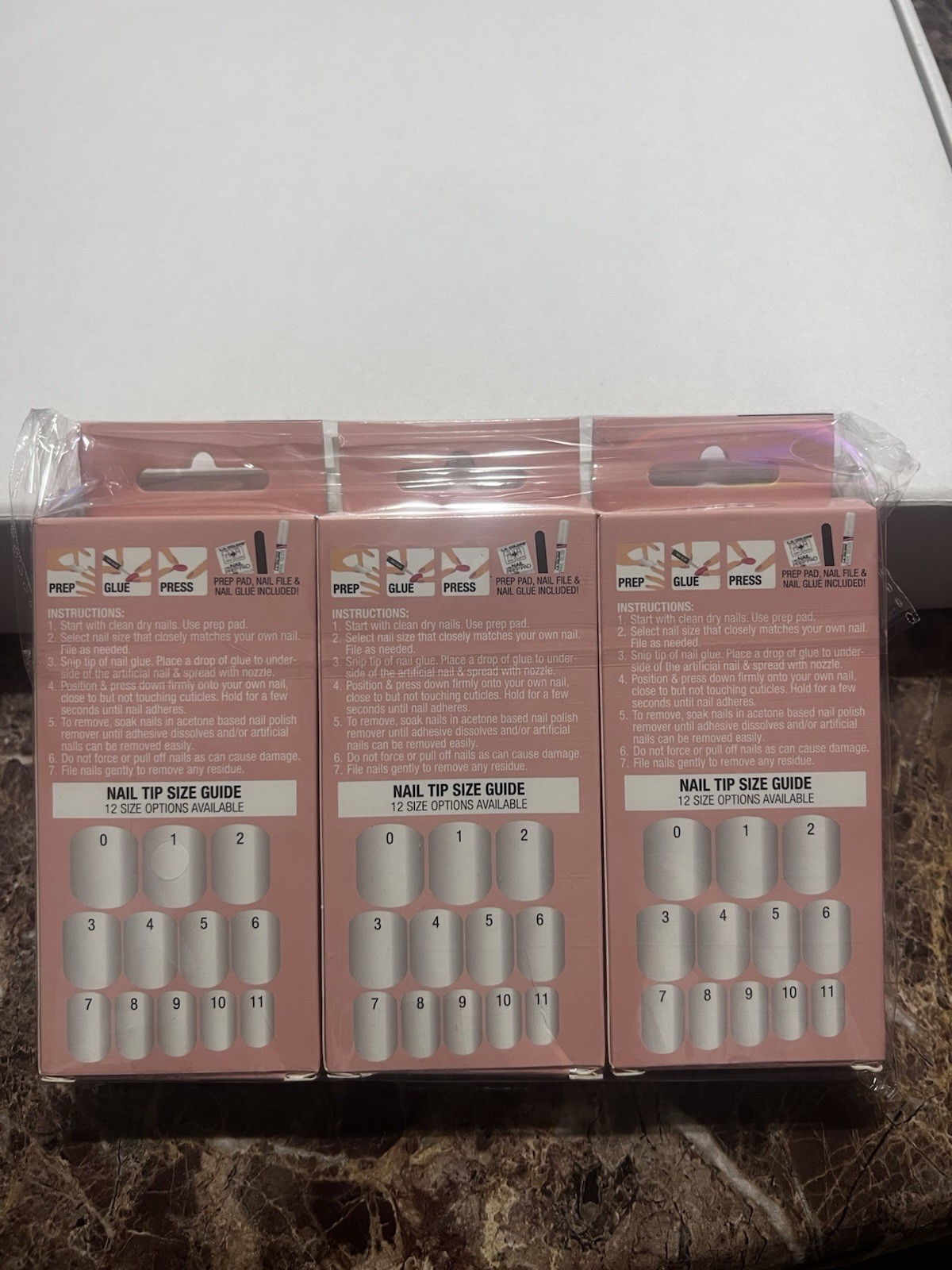 L.A. Colors Nail Vibe Artificial Nail Tip Kit – Beloved | 3 Pack | Short Square