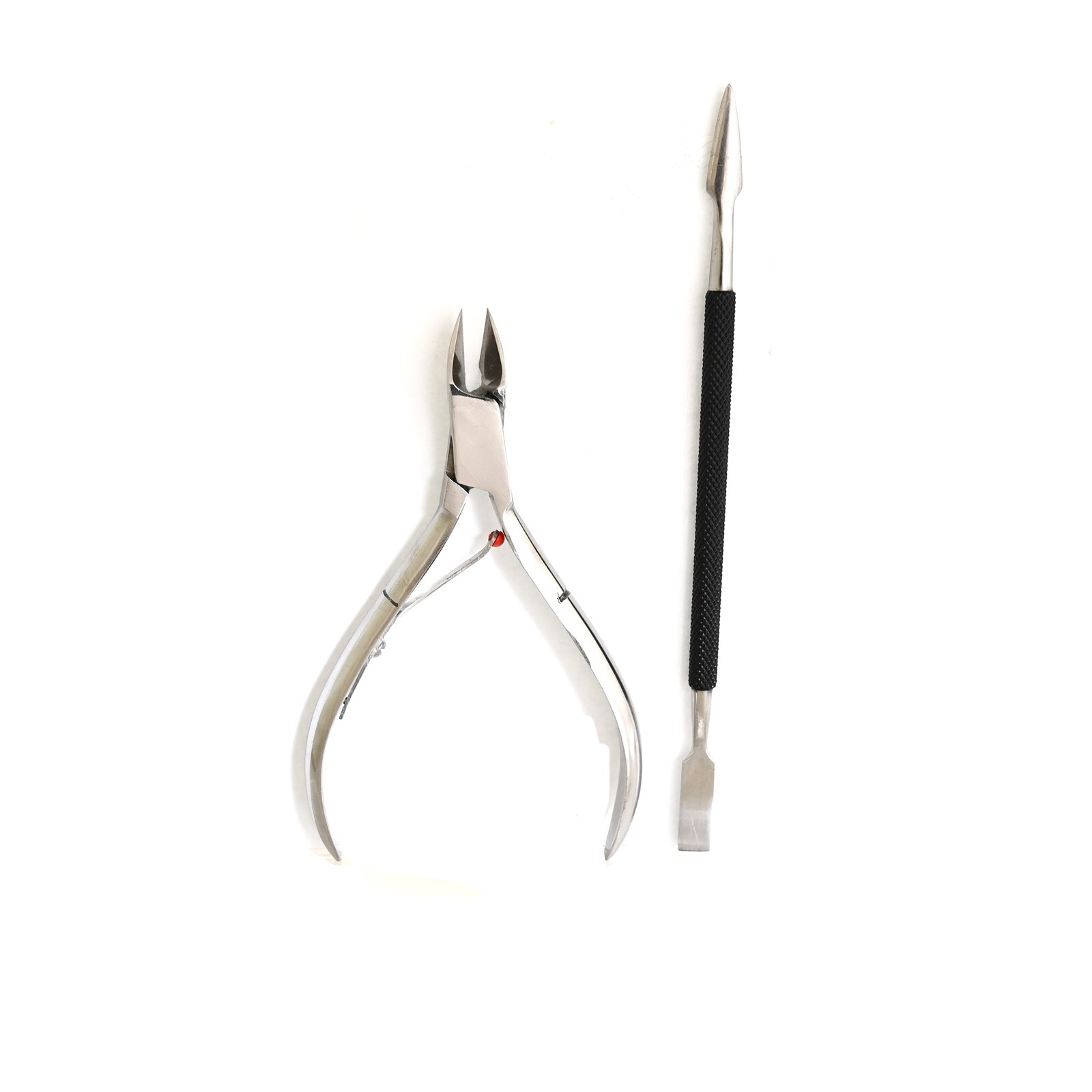 Cuticle Nipper With Cuticle Pusher Black Coated Manicure & Pedicure Tool BTS-749