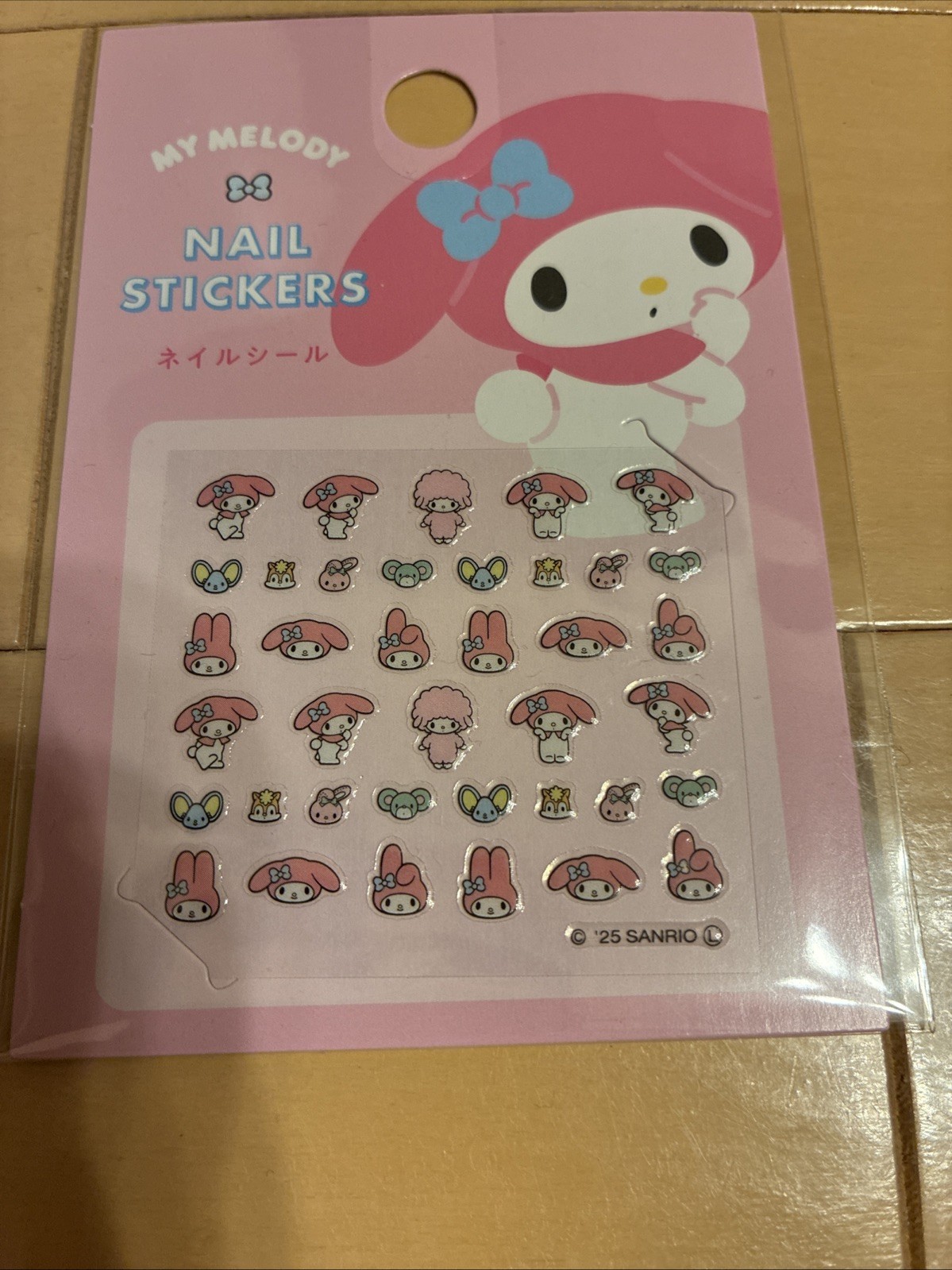 Sanrio mini nail stickers Set of 3 My Melody Japan Kawaii