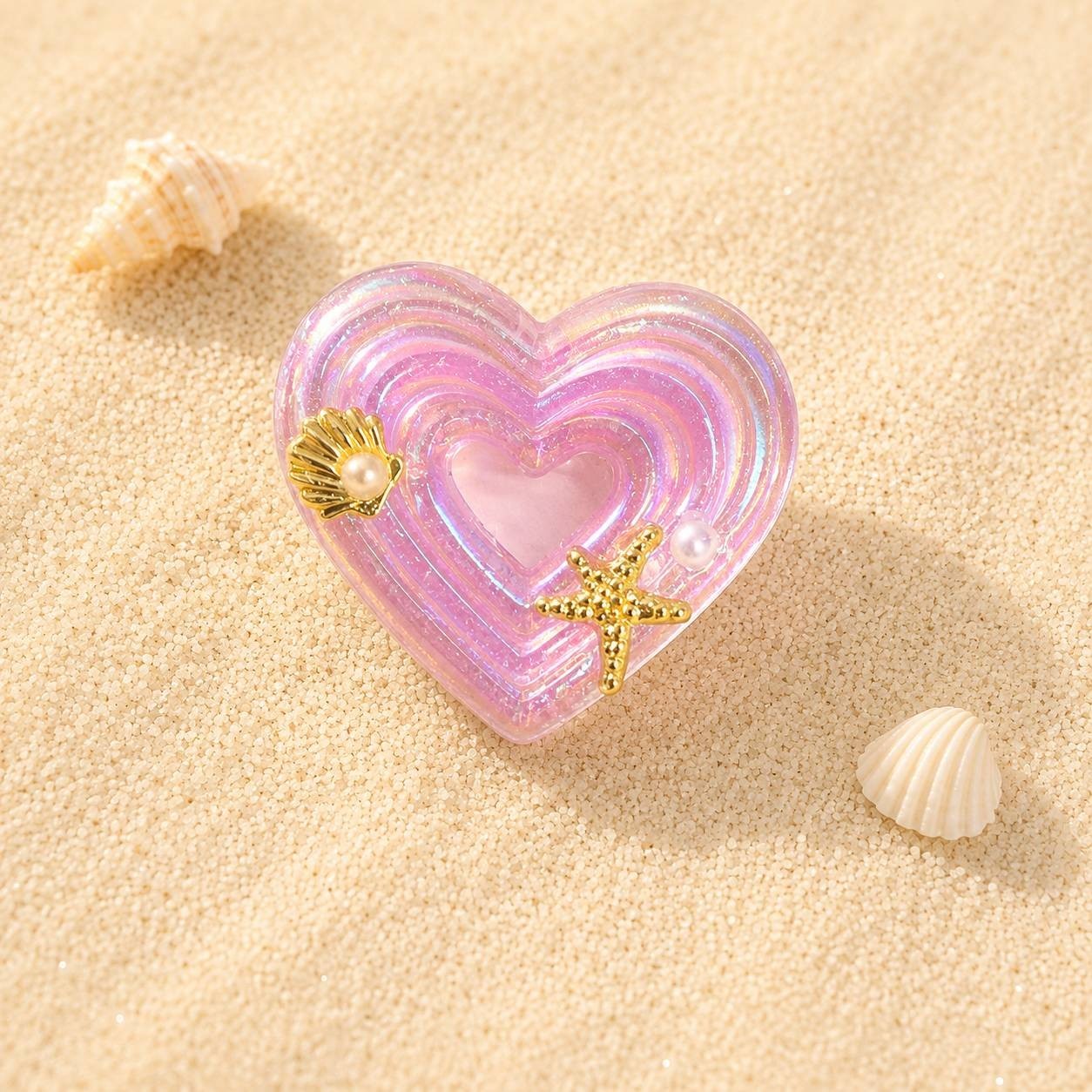 Japanese Handmade Kawaii Heart 3D Resin Nail Charms for Nail Art