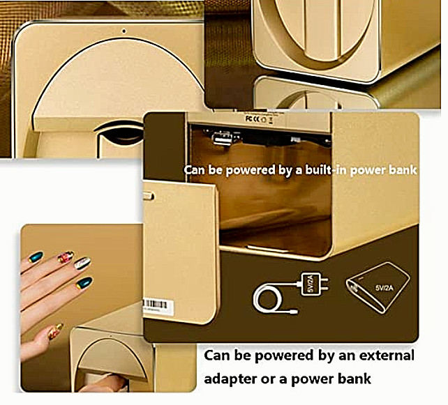 O’2Nails Nail Printer 3D App Control Nails Art Machine Nail Salon Portable Home