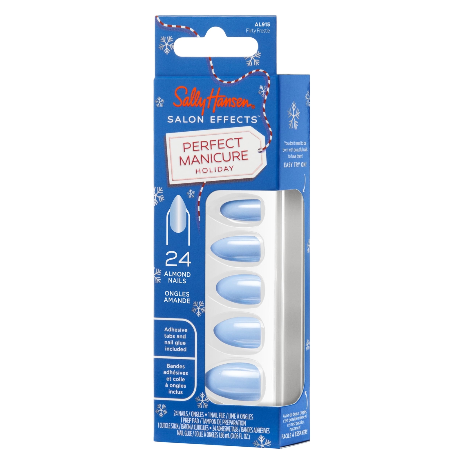 Sally Hansen Salon Effects® Perfect Manicure, Flirty Frostie, Press On Nails