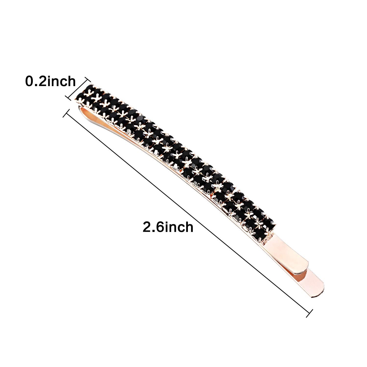 Yaomiao 16 Pieces Rhinestone Bobby Pins 16 Count (Pack of 1), Multi Color