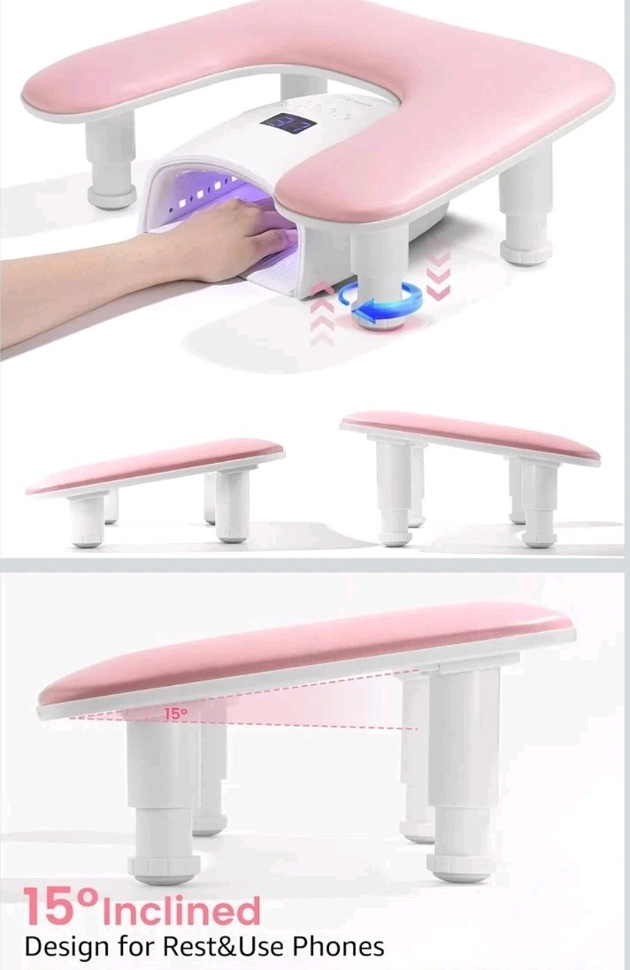 Big Arm Rest for Nails Tech,2nd Generation U-Shaped,Manicure Nail Arm Rest Stand