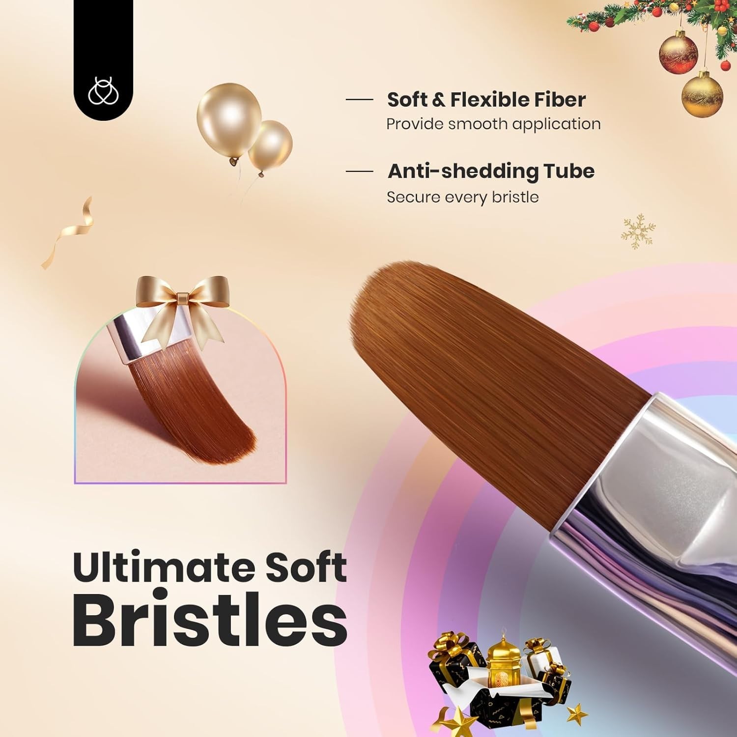 6 Pcs Nail Art Brush Set – Wood Handle for DIY Elegant Designs