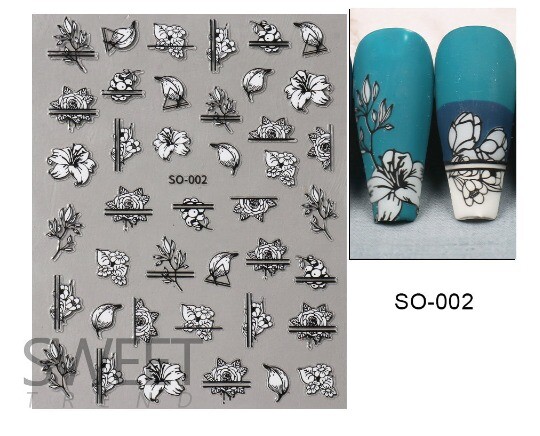 Nail Art Stickers Decals Transfers Valentines Day Pink Love Hearts Red Heart