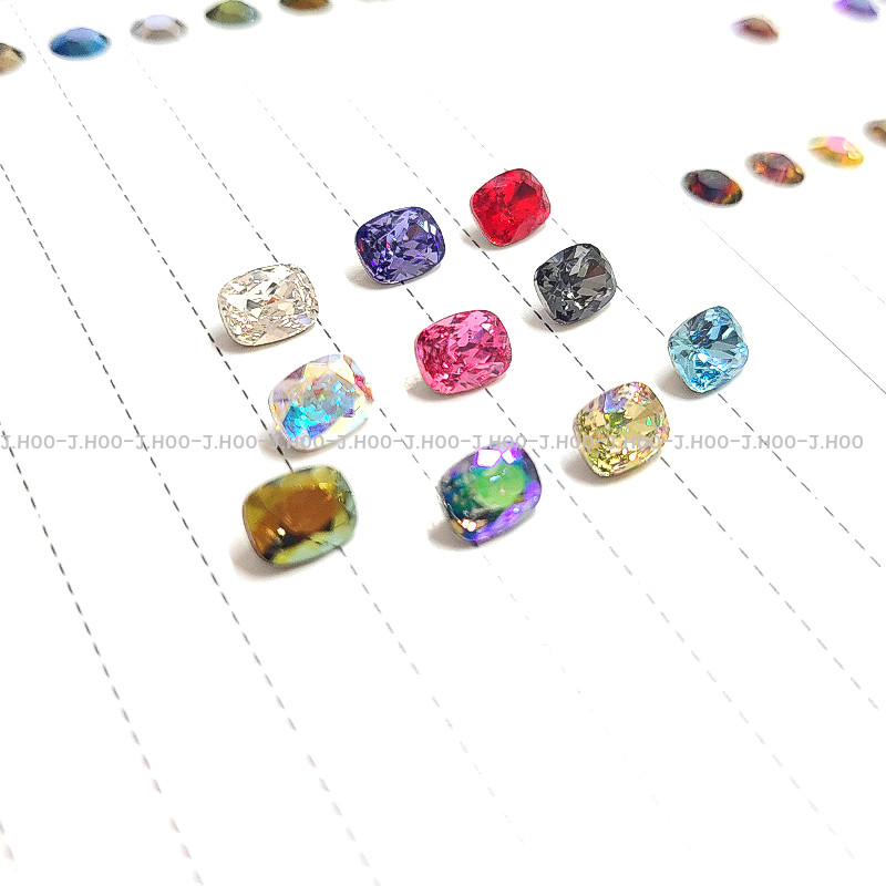 Swarovski 4568 Cushion Fancy Stone 8x6mm (2pcs)