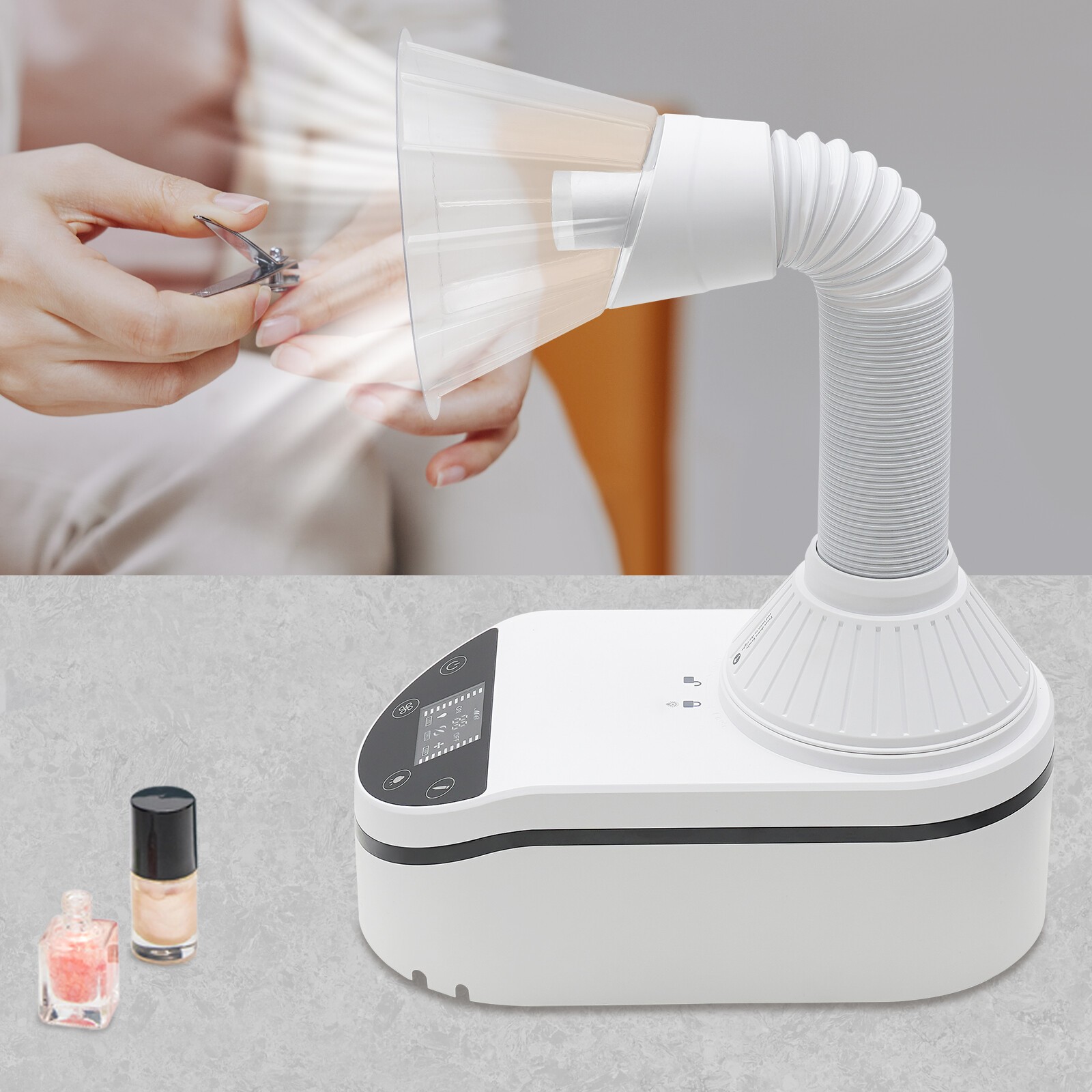 Nail Dust Collecting Machine Salon Adjustable Speed Grinding Cleaning Machine