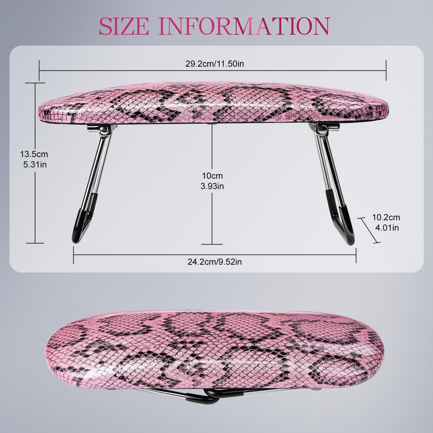 Professional Nail Hand Rest Stand Foldable PU Leather High-Density Sponge Nail A