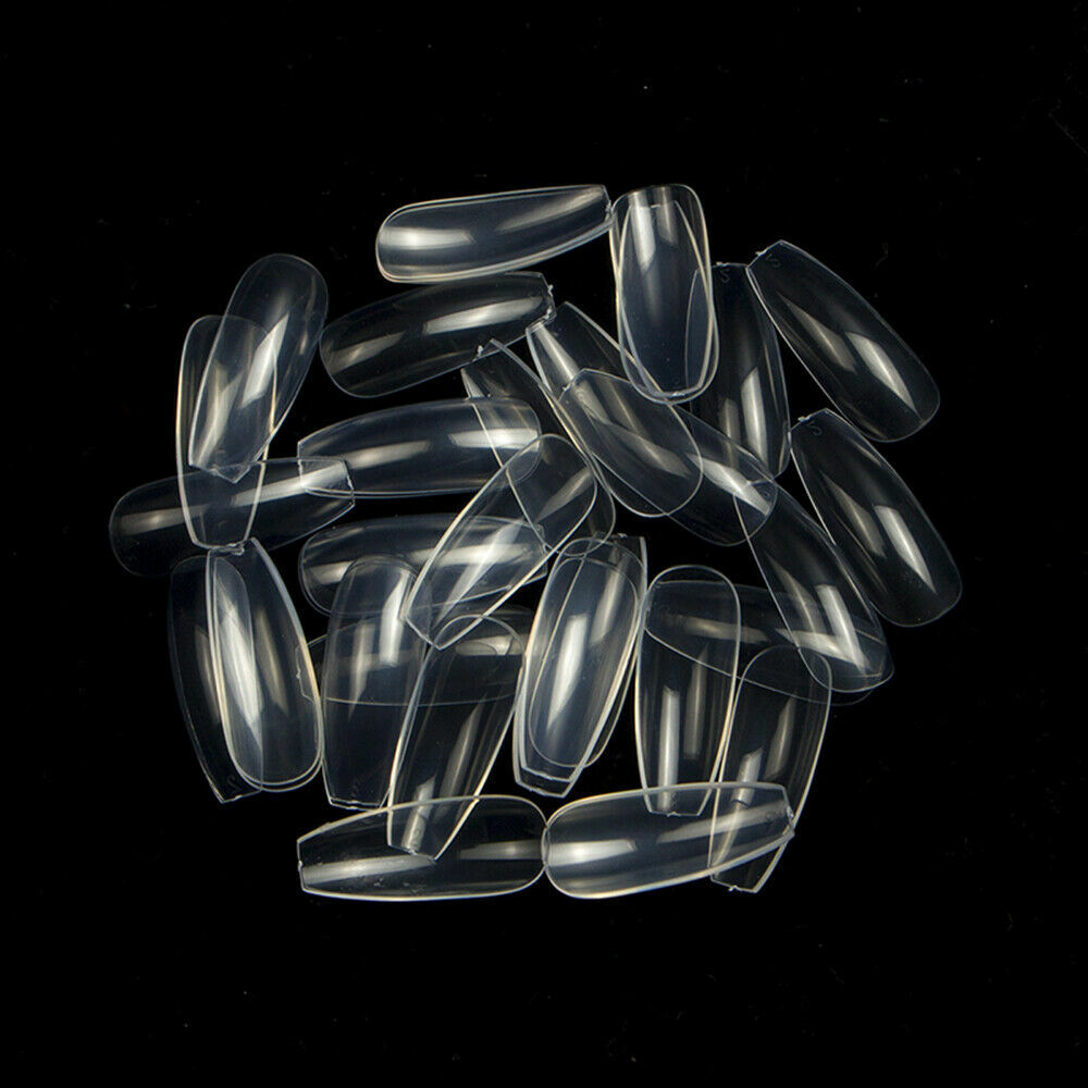 500pcs False Nails Display Tip Acrylic Ballerina Artificial Full Cover Fake Nail