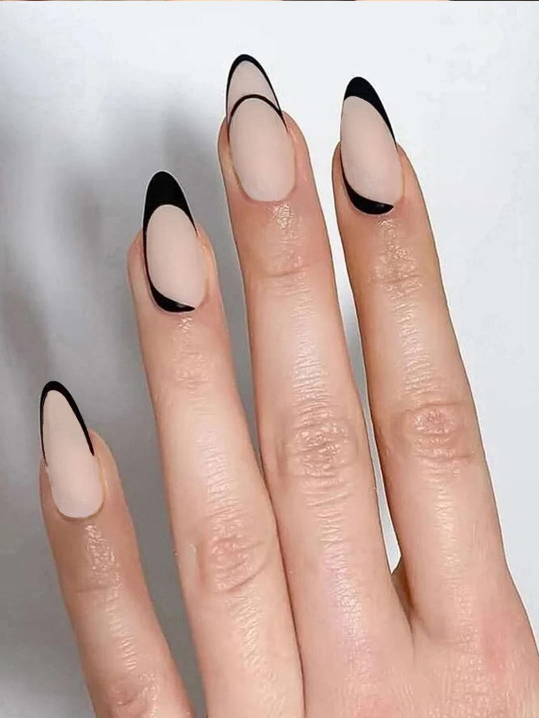 Secret Lives Reusable Artifical Press Nails Translucent Matte Nude 24 Nail Set