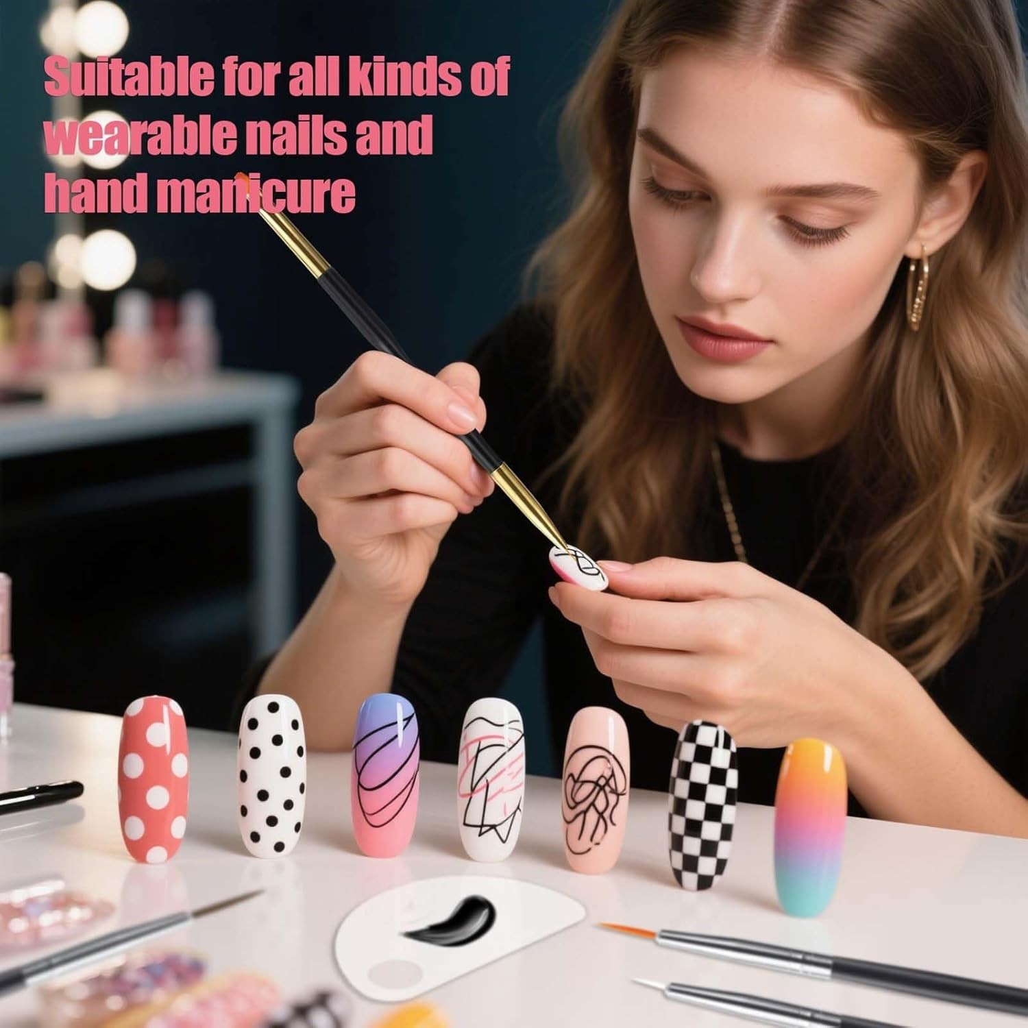 Nail Dotting Tools 32PCS Set in Various Colors