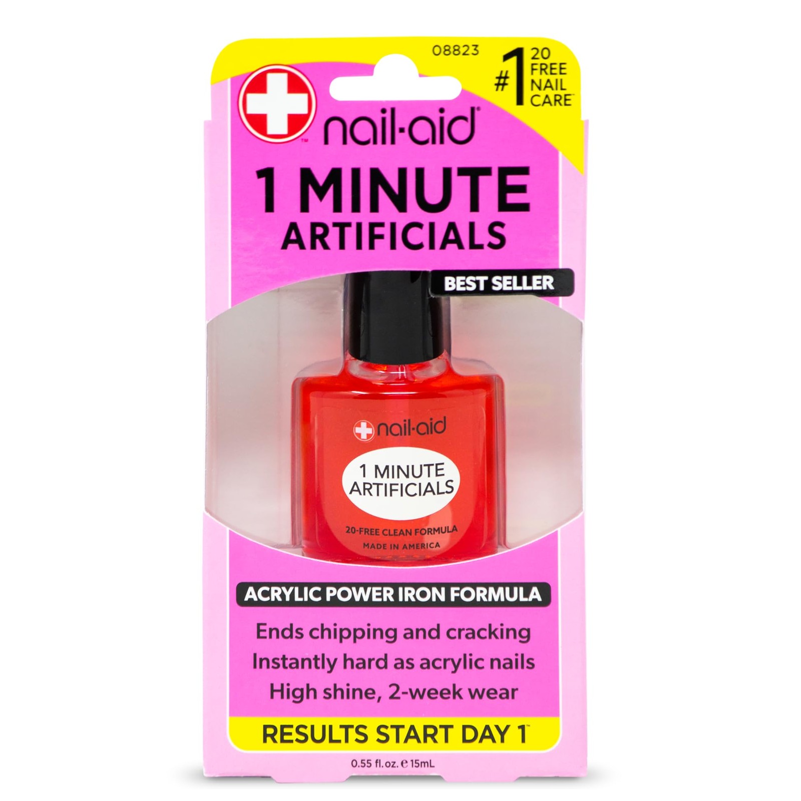 1 MINUTE ARTIFICIALS – Instantly Hard as 0.55 Fl Oz (Pack of 1), Clear