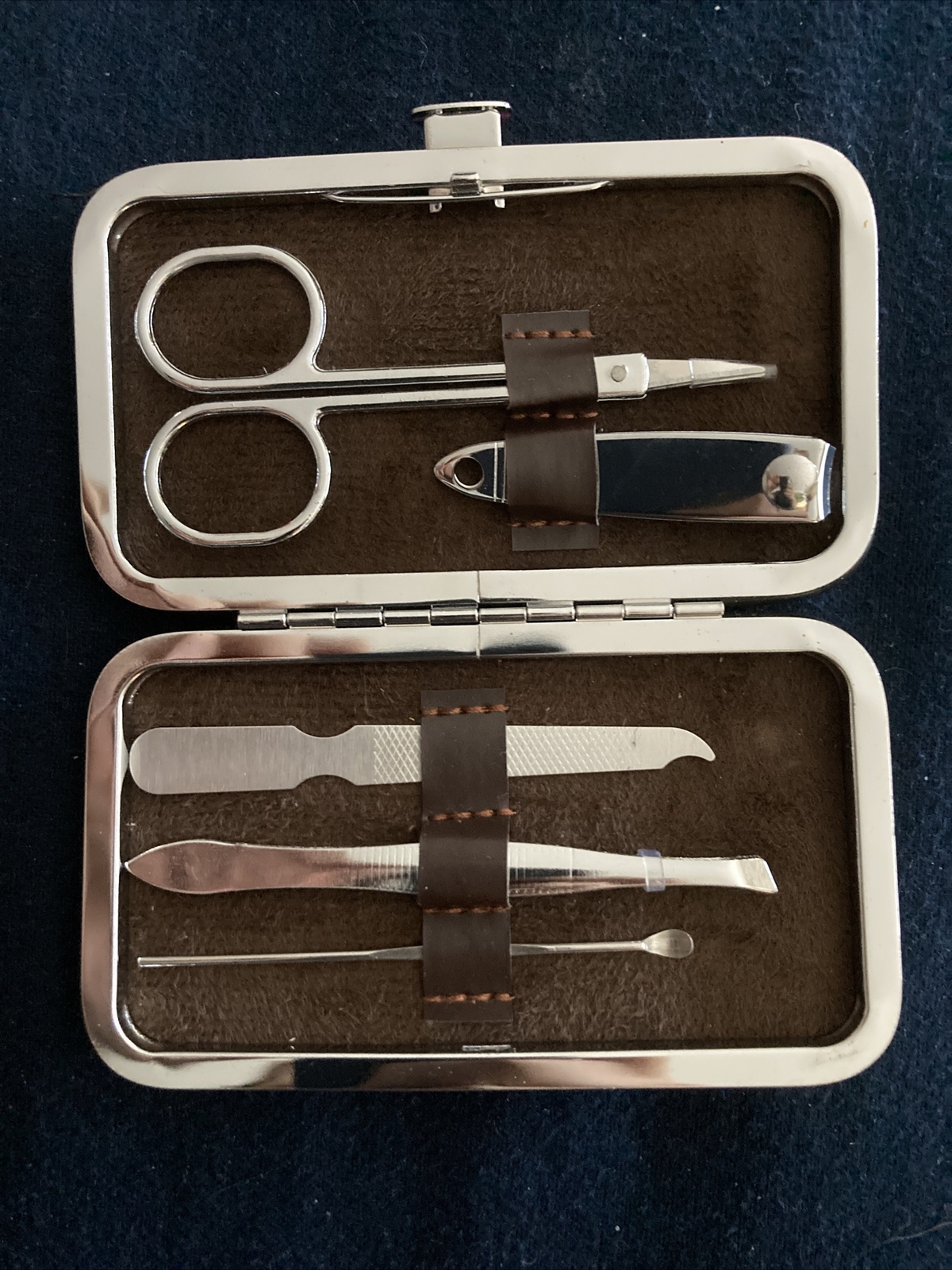 5 Piece PVA Manicure Set Nail Clippers Toenails Cleaner Cuticle Grooming Kit