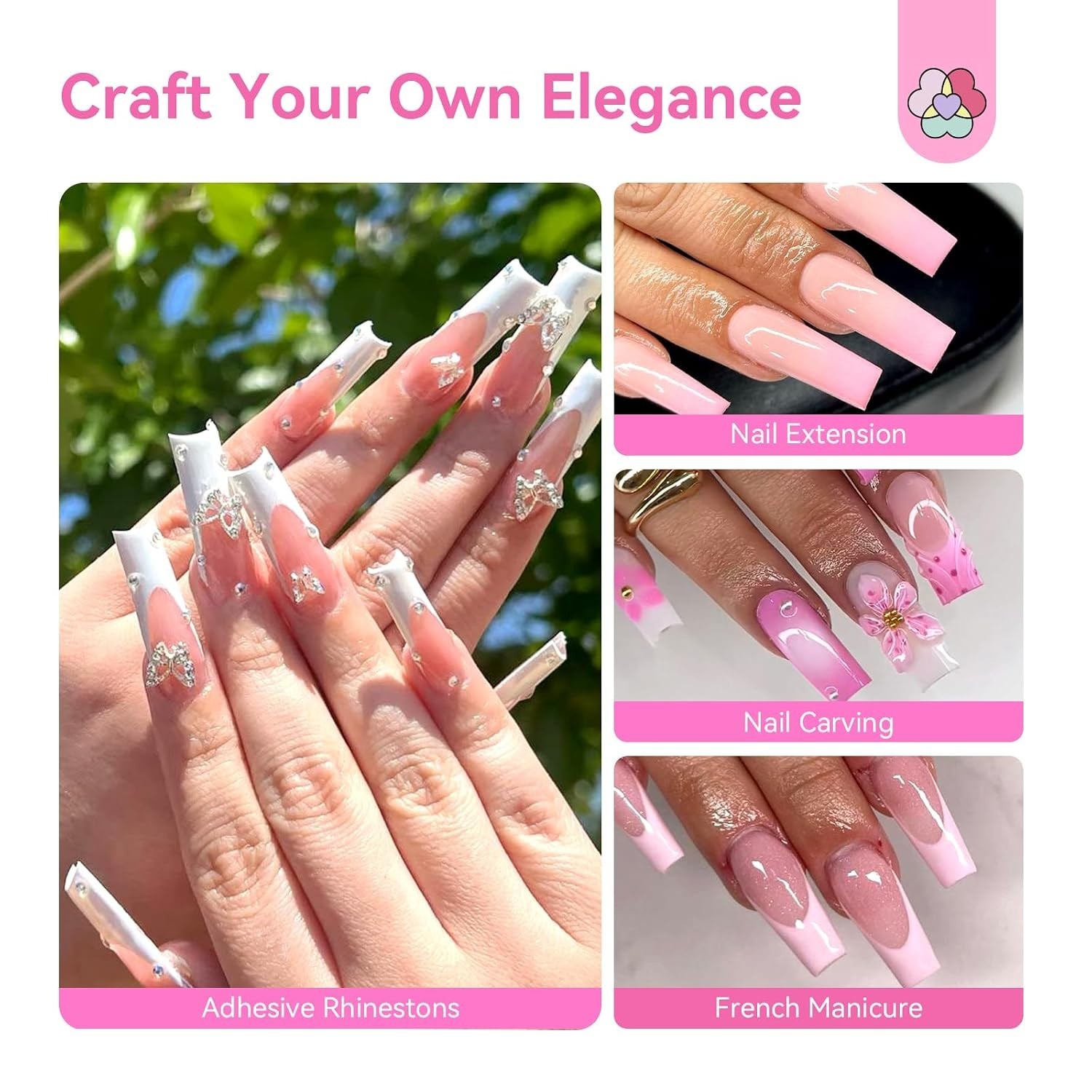 Complete Acrylic Set with Nail Drill & Gel Polish