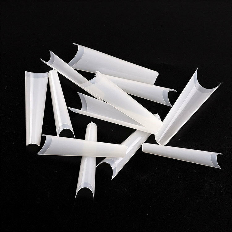 500pcs False Nail Tips XXL C Curve Coffin Half Cover Extra Long Fake Nails Finge