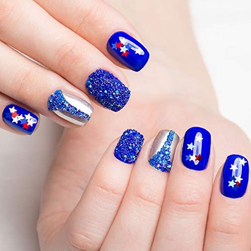 16 Sheets 4th of July Nail Art Stickers – Patriotic Nail Decals 250th – Maitys
