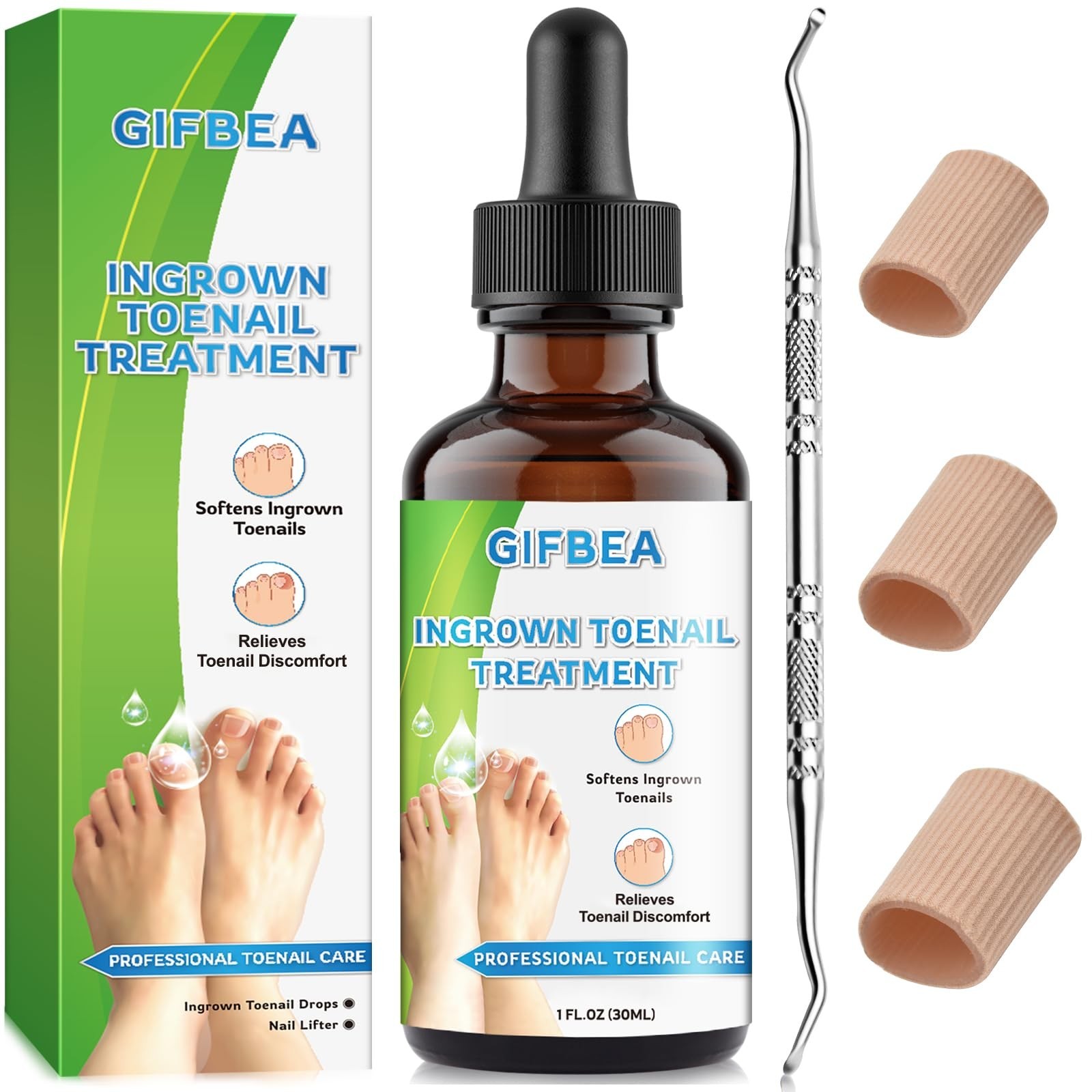 Ingrown Toenail Treatment w/Ingrown Toenail Drops Reliever & Softener,Double …