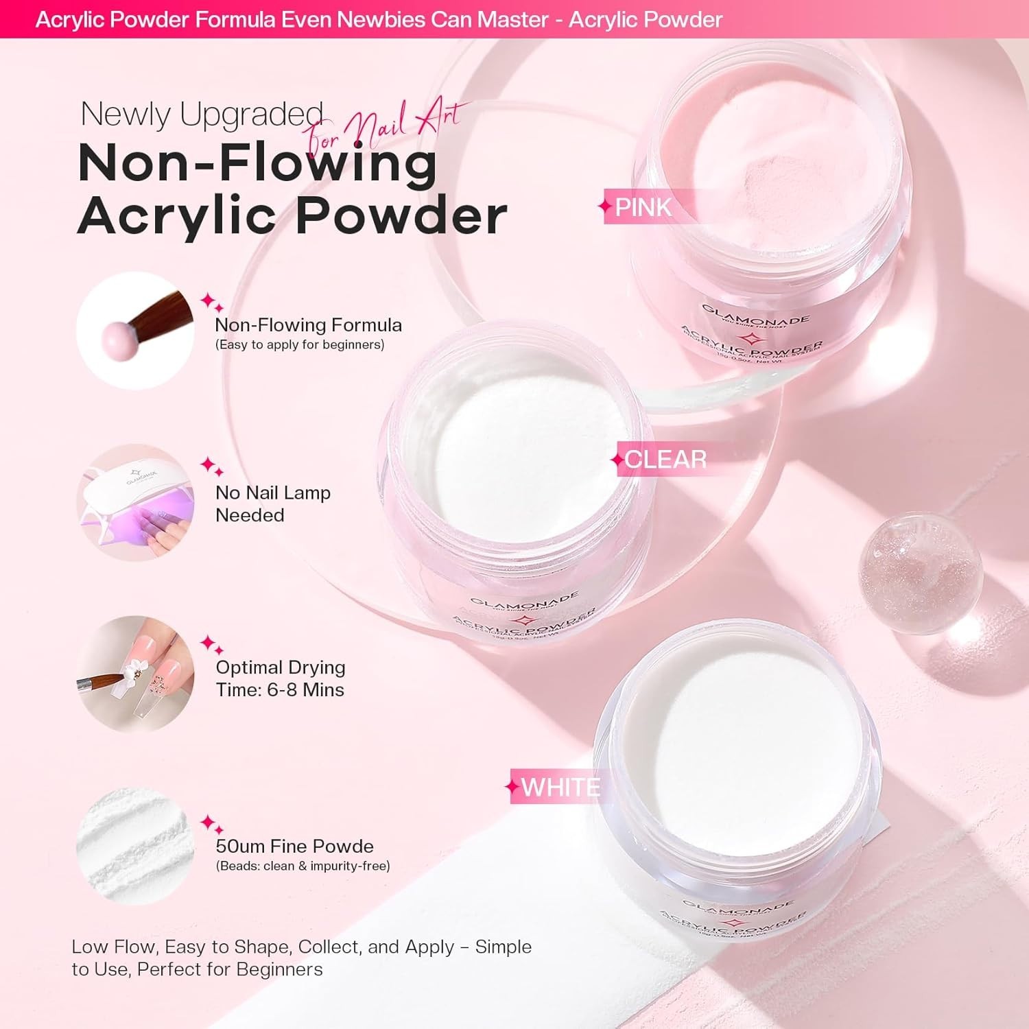 Acrylic Nail Kit for Beginners: Professional Nail Set with Drill Acrylic Powd…