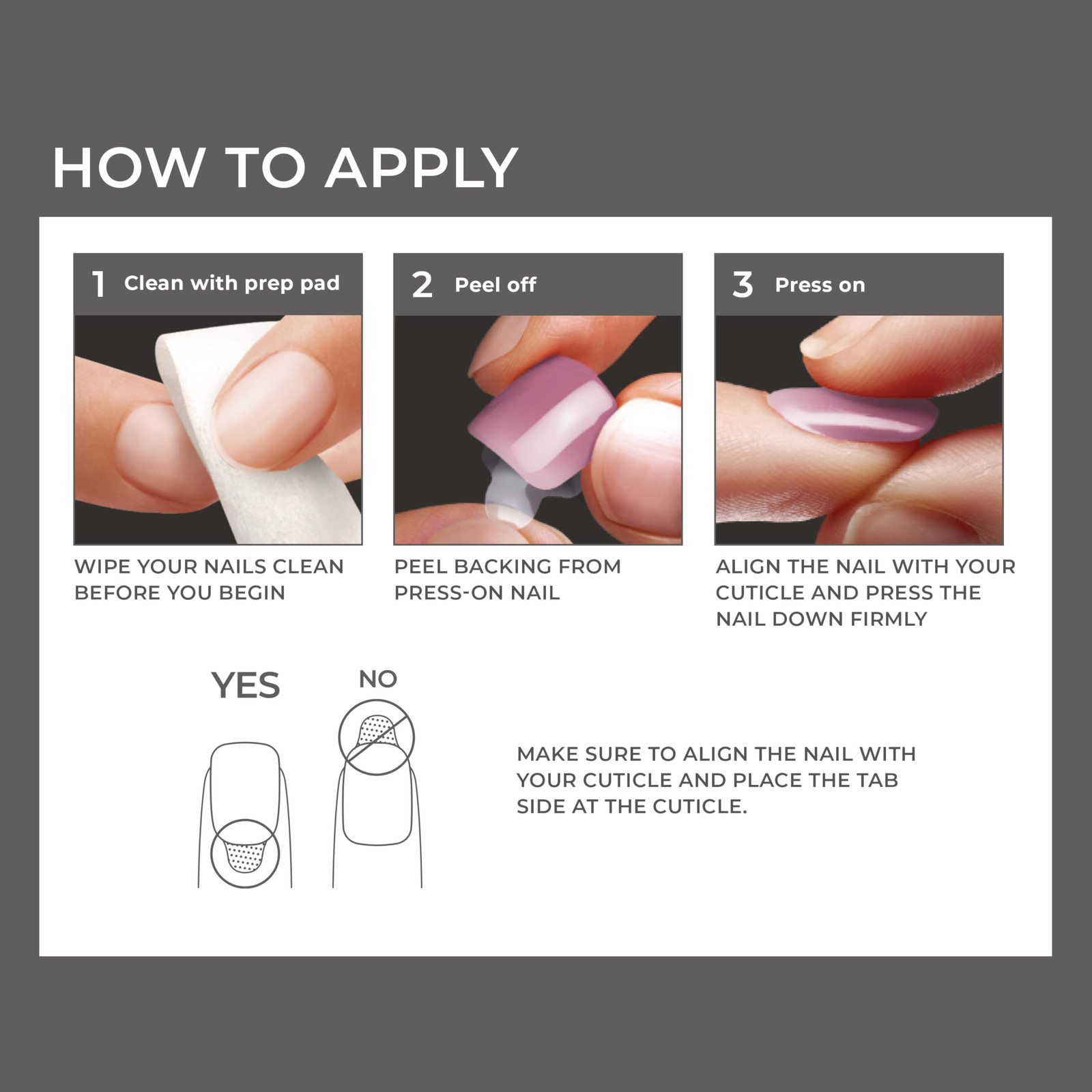 Pink Press On Nails Kit Medium Length Aurora Design 30 Count Easy Application
