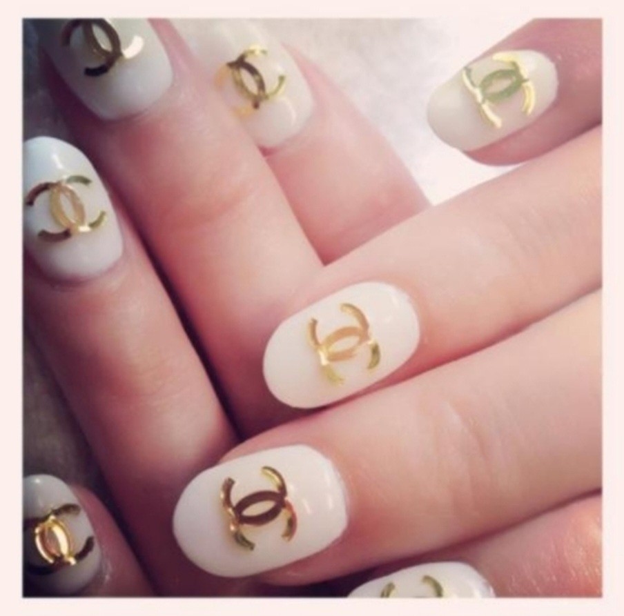 NWT NAIL ART DESIGN SELF-SEAL STICKERS METALLIC GOLD N°40!