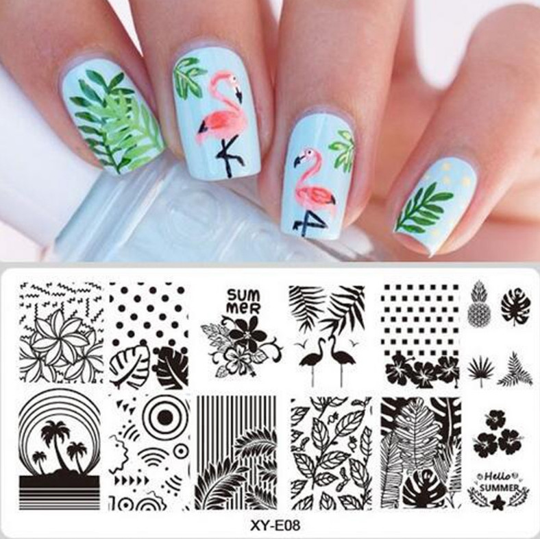 Elephant Sex Mouse Skull Flower Nail Art Stamping Manicure Templates Image Plate