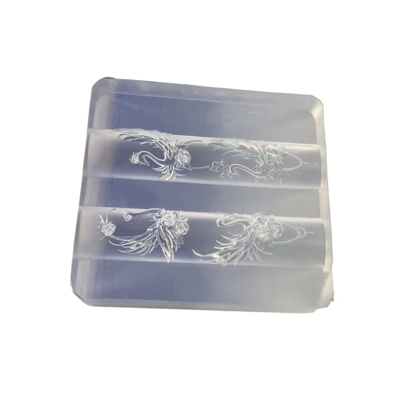 Embossed Nail Art Silicone Mold for Party and Salon Use Manicure Jewelry Mould
