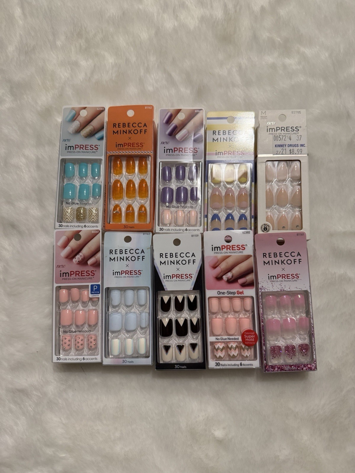 ( Lot Of 100 ) Kiss imPRESS Nails Mixed LOT**NEW DESIGNS****