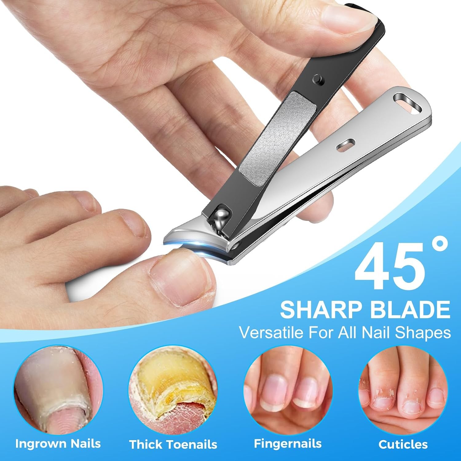 Toenail Clippers for Thick Nails, Seniors, Ingrown, Men, Women
