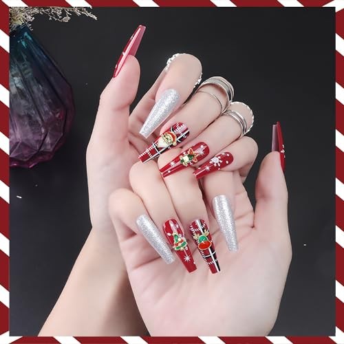 1 Box 30pcs 3D Nail Art Christmas Charms for Nails Christmas Charms KIT1