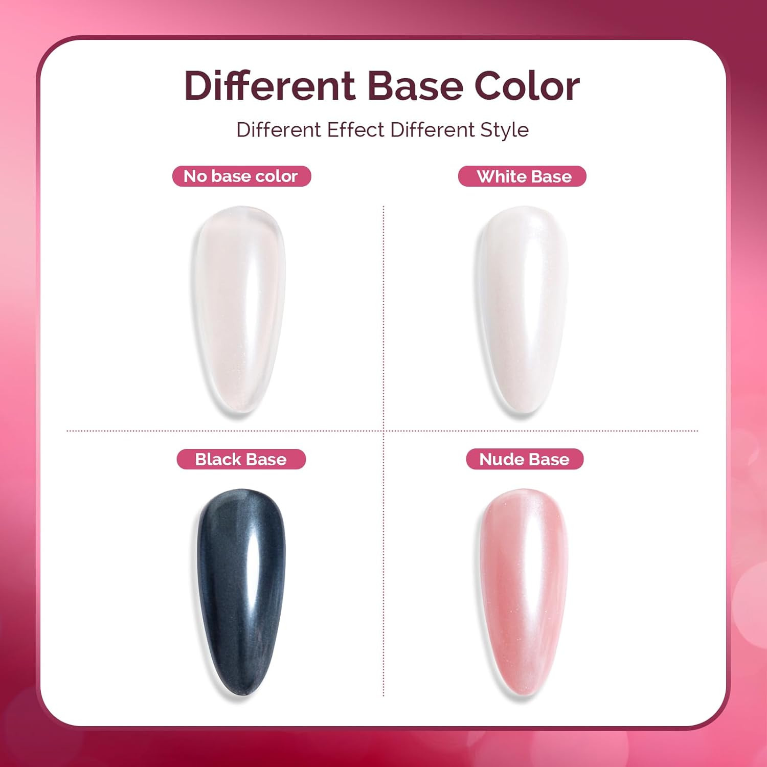White Chrome Nail Powder for Gel Nails,Pearl Powder Mirror Effect Pigment Pearle