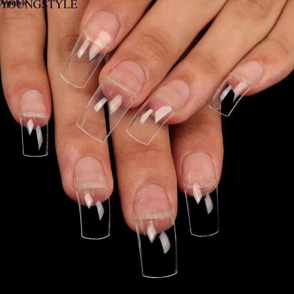 Extra-curve Hawk Nail Tips – Acrylic Half Cover Nails Manicure Accessorie