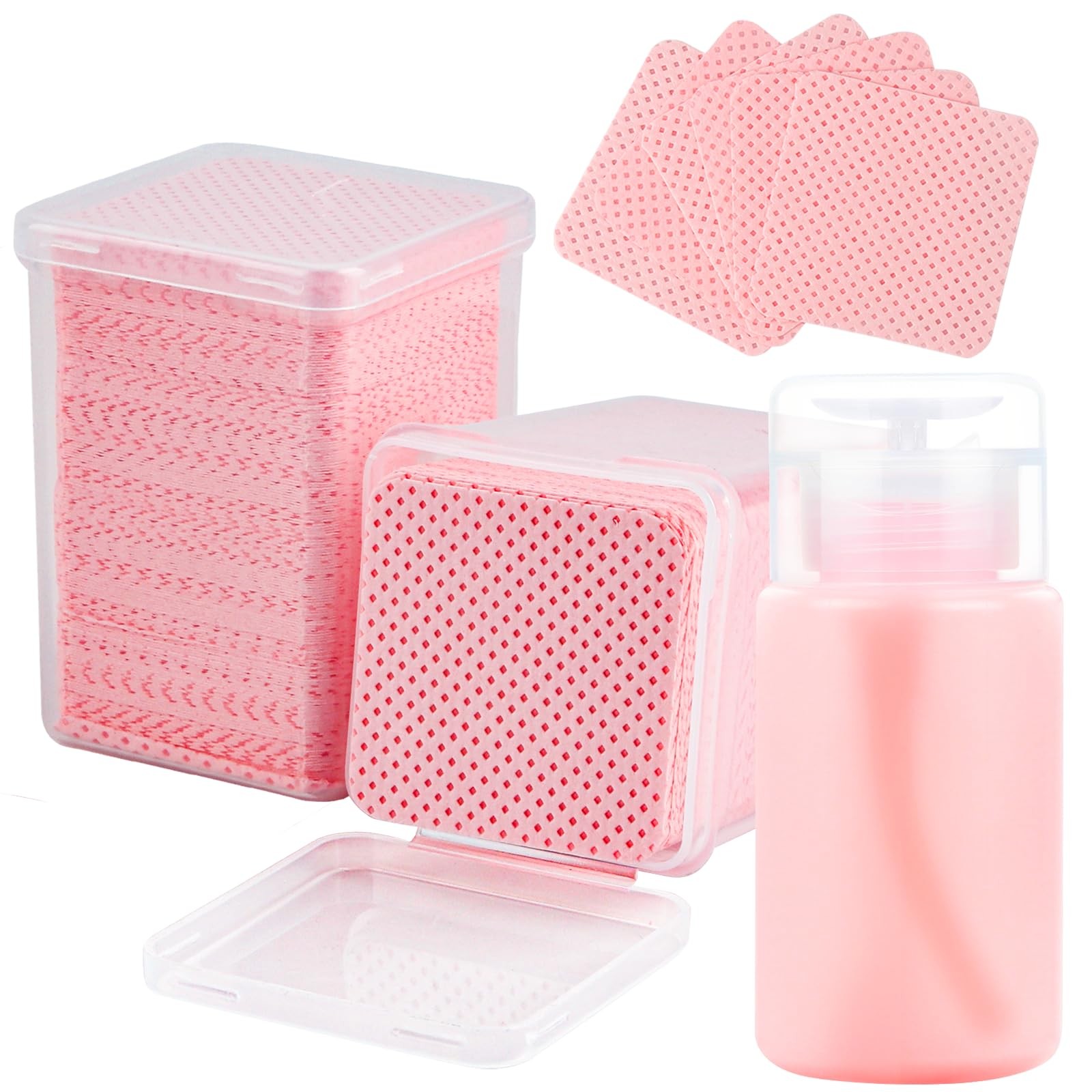 Corconess 400PCS Lint Free Nail Wipes with Dispenser – Gel Polish 2 in