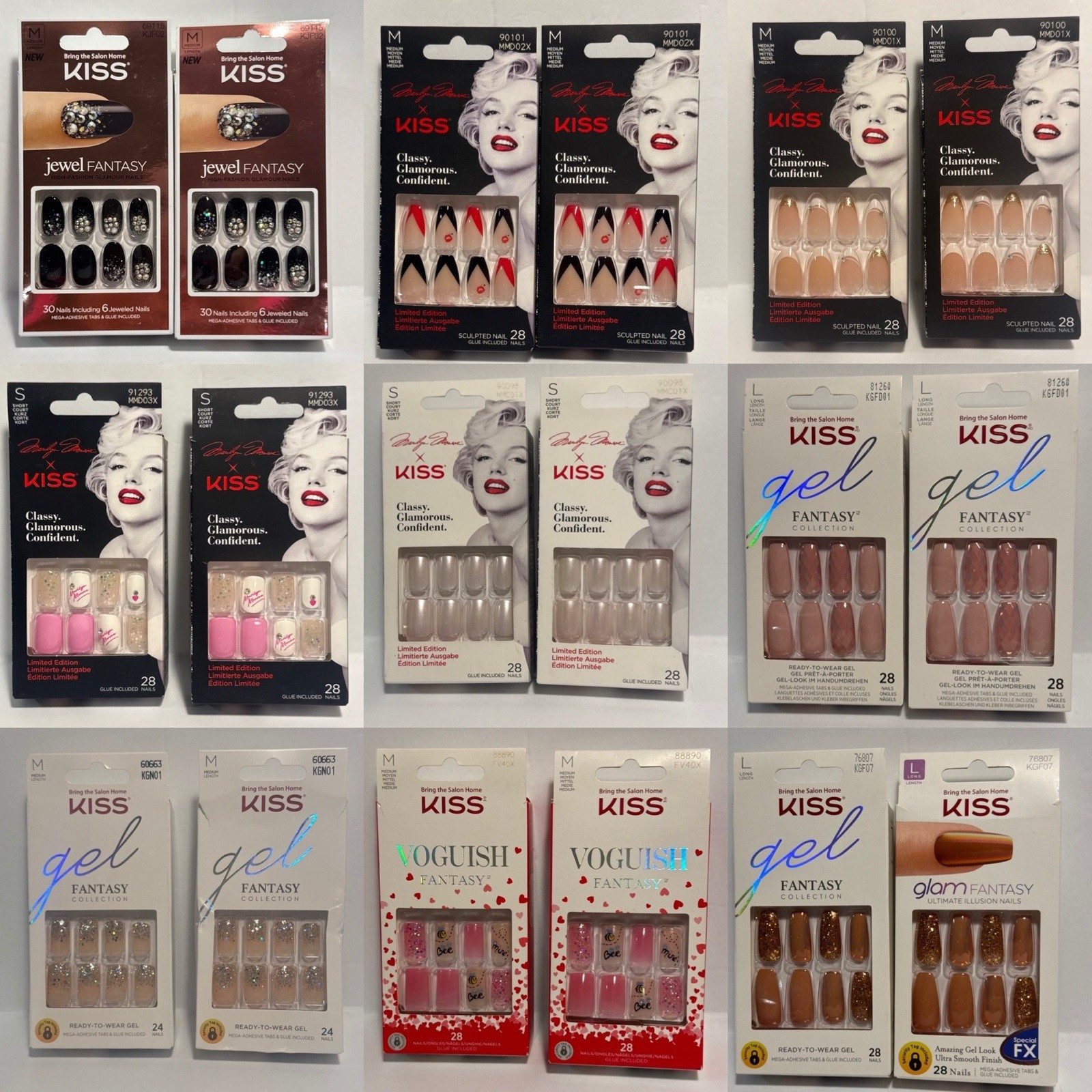 20,50,100~Kiss Nails,ImPress,PressOn,Acrylic,Fantasy,Voguish,Classy,*YOU CHOOSE*