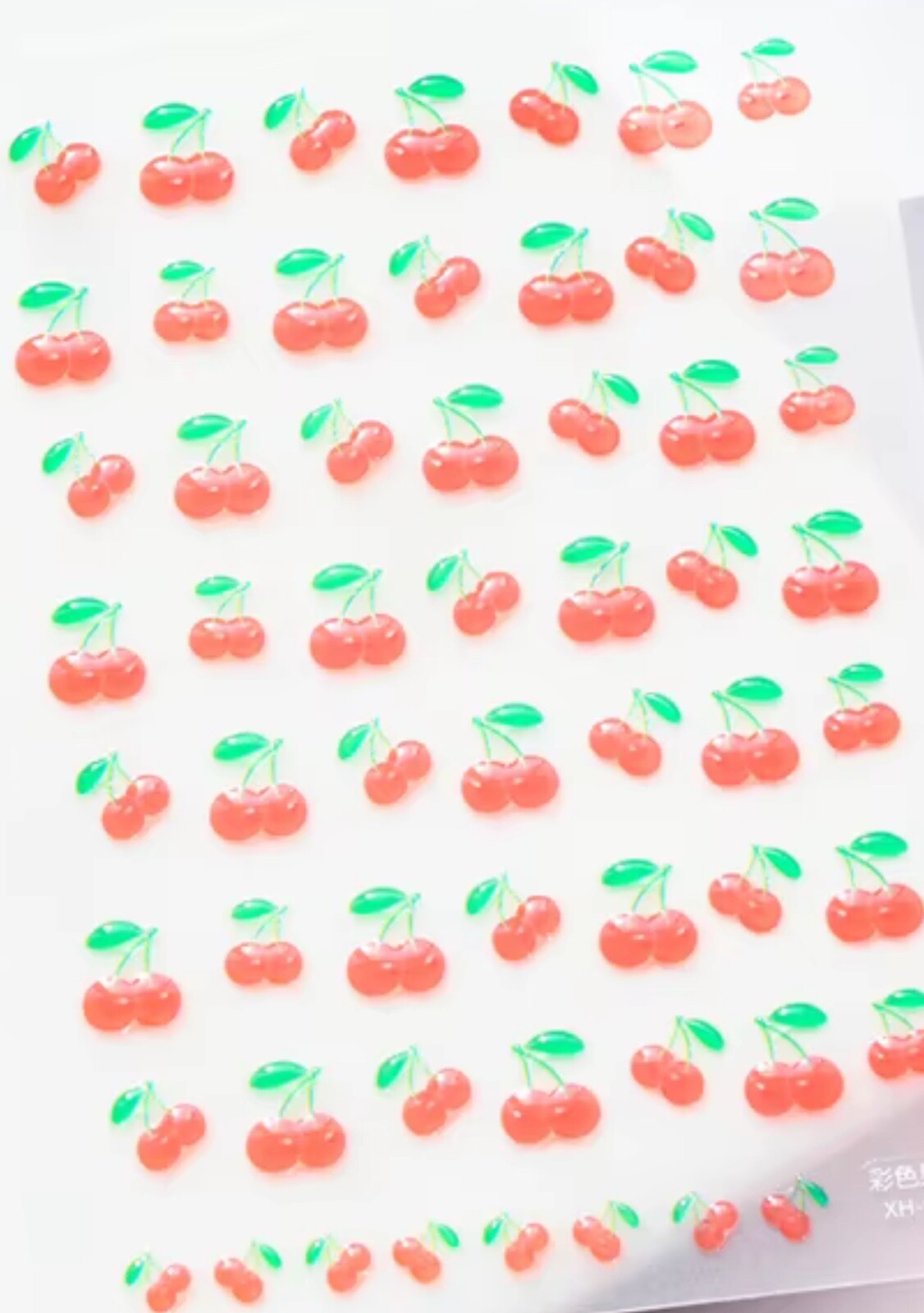 1 Sheet jelly Nail Art Stickers Cute Colorful Jelly Nail Stickers