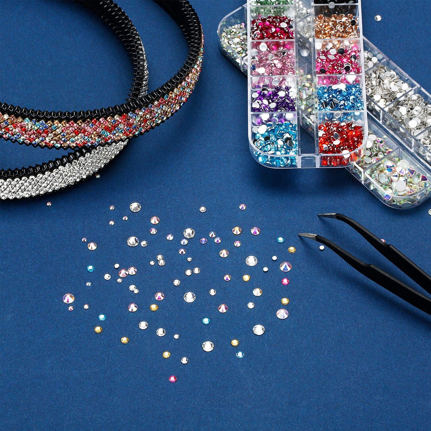 Kit Acrilicas Piedras Para Uñas Decoraciones Disenos Decoracion Unas 4488 PCS