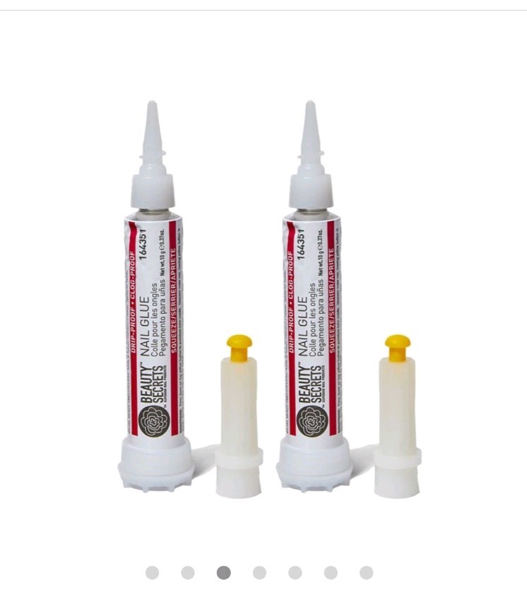 Beauty Secrets 2 Pack Drip and Clog Proof Strong Nail Glue Brand New