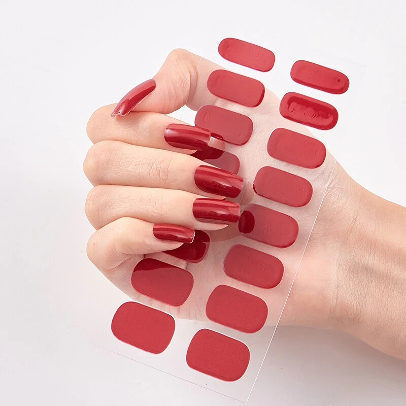 Share Full Size Nail Wraps Stickers Polish Toe Manicure Art Self Stick Decor3D